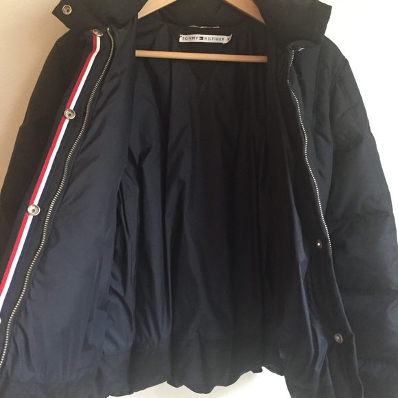 Tommy Hilfiger down and feathers puffer coat Sz M - Picture 6 of 8